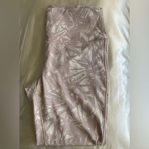 lilac printed lululemon leggings 23”